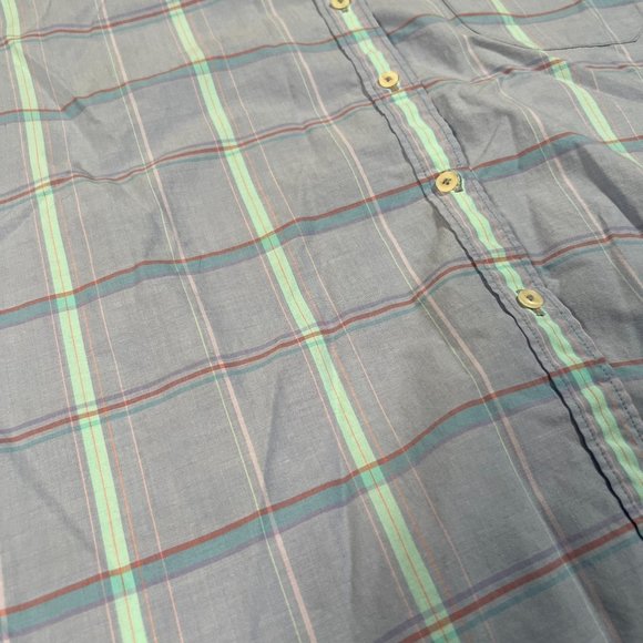L.L. Bean Pastel‎ Purple Plaid Button Up Youth Sz 18 Short Sleeve Collared Shirt - Picture 4 of 10